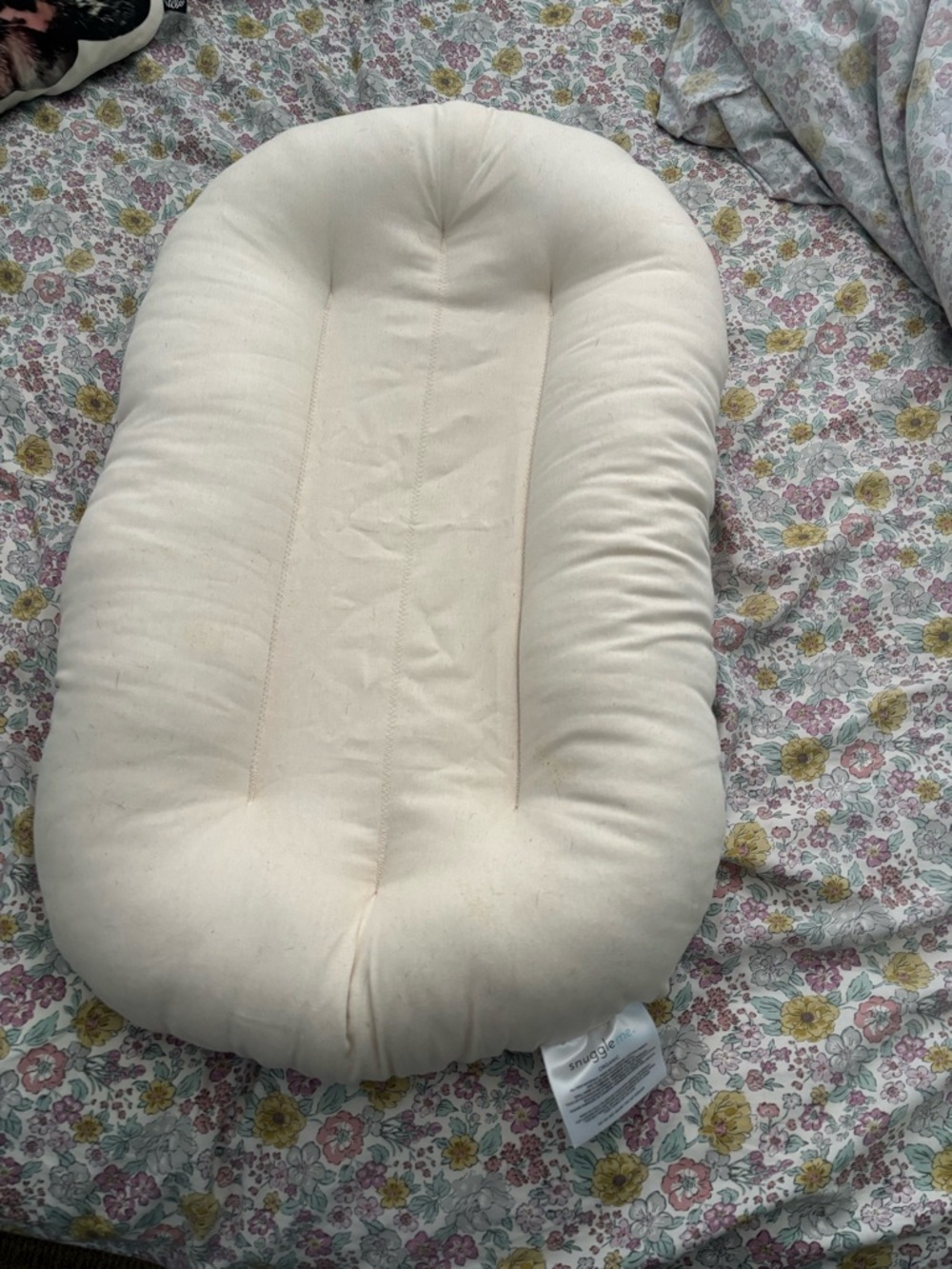 Neutral Cream Infant Lounger - Soft Support Nest